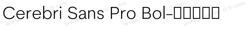 Cerebri Sans Pro Bol字体转换